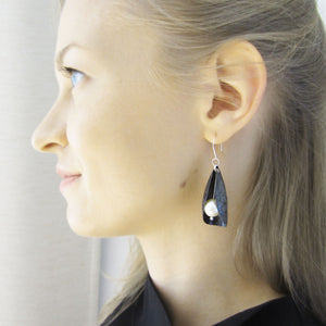 
                  
                    Ruusa-earrings with pearl, elongated
                  
                